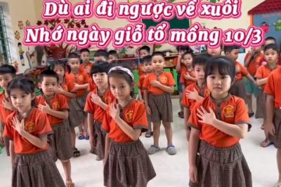 HOẠT ĐỘNG Ý NGHĨA CỦA CÁC BÉ LỚP 5 TUỔI B1 – TRƯỜNG MẦM NON TÂN THỊNH HƯỚNG TỚI NGÀY GIỖ TỔ HÙNG VƯƠNG (10/3 ÂM LỊCH)