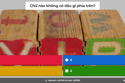 Bộ trò chơi trắc nghiệm 29 chữ cái