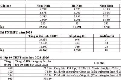 Tỉnh Ninh Bình sau sáp nhập có quy mô hơn 953 nghìn học sinh